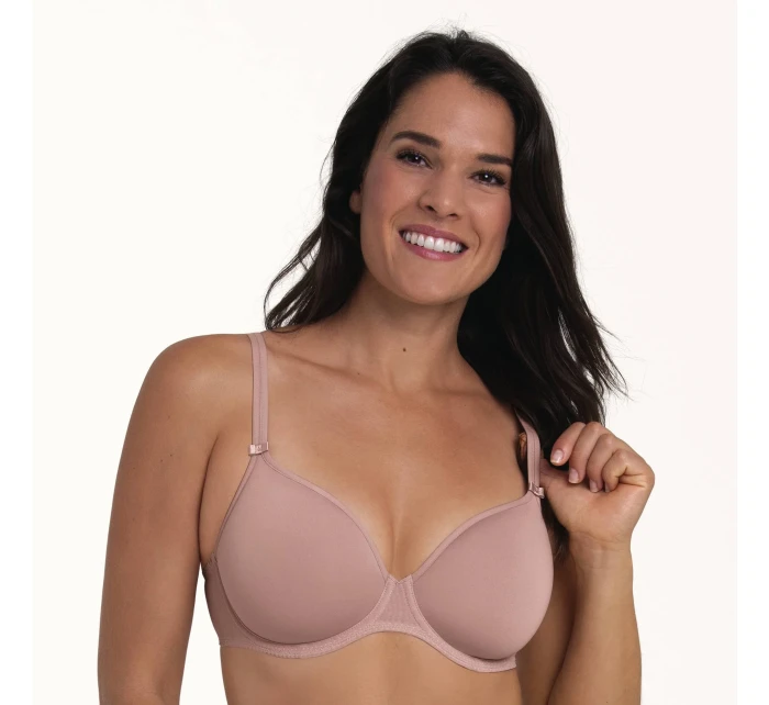 Selma Pure podprsenka s kosticami a vystuženými košíčkami 5237 rosewood - RosaFaia