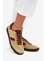 Zamszowe Niskie Sneakersy Damskie Big Star SS274680 HI-POLY SYSTEM Limonkowe