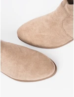 Krásne hnedé členkové topánky pre ženy Obcas