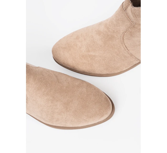 Krásne hnedé členkové topánky pre ženy Obcas