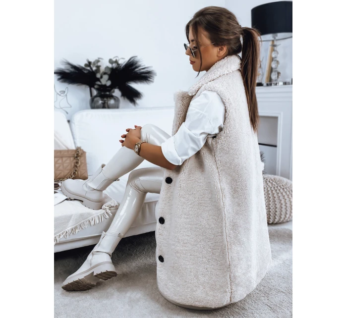 Dámska béžová vesta BALLA FashionStreet TY3200