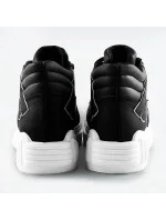 Vyššie čierne dámske športové topánky (SG-139)