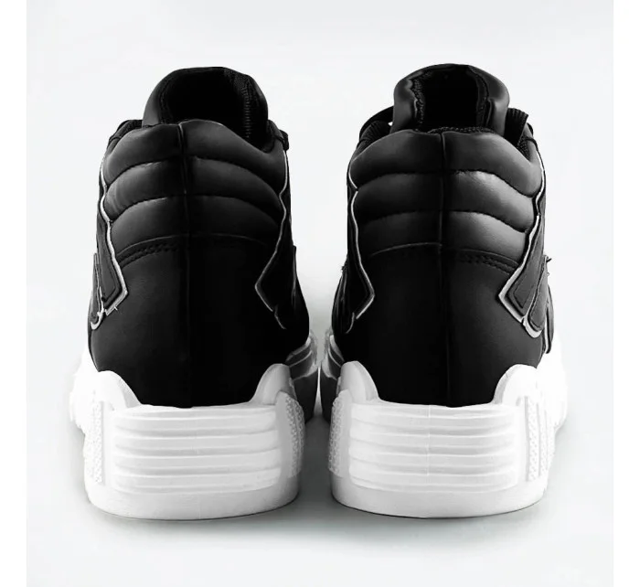 Vyššie čierne dámske športové topánky (SG-139)