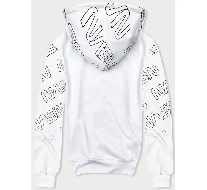 Bílá pánská mikina s potiskem model 18420054 - J.STYLE