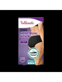 Noční i denní menstruační kalhotky  BOXER   černá model 17457632 - Bellinda