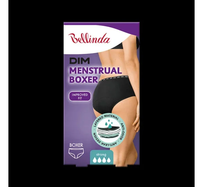 Noční i denní menstruační kalhotky  BOXER   černá model 17457632 - Bellinda
