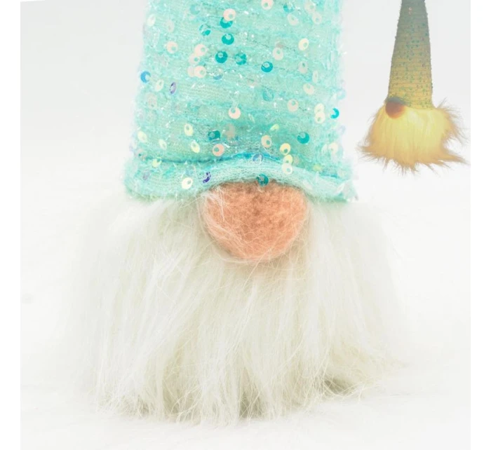 DEKORATÍVNE VIEDOL SANTA CLAUS 25CM MODRÁ