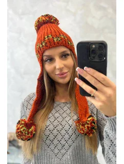 Dámská klapka na uši Nadia model 18751629 červená - K-Fashion