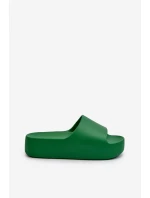 Damskie Klapki Na Grubej Podeszwie Zielone Oreithano Damskie Klapki Na Grubej Podeszwie Zielone Oreithano