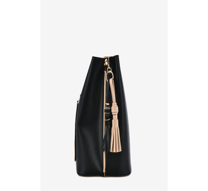 Damska Torebka Z Eko Skóry Big Star OO574138 Czarna Damska Torebka Z Eko Skóry Big Star OO574138 Czarna