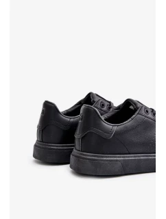 Pánske kožené tenisky ECO Big Star - čierne