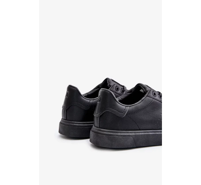 Pánske kožené tenisky ECO Big Star - čierne