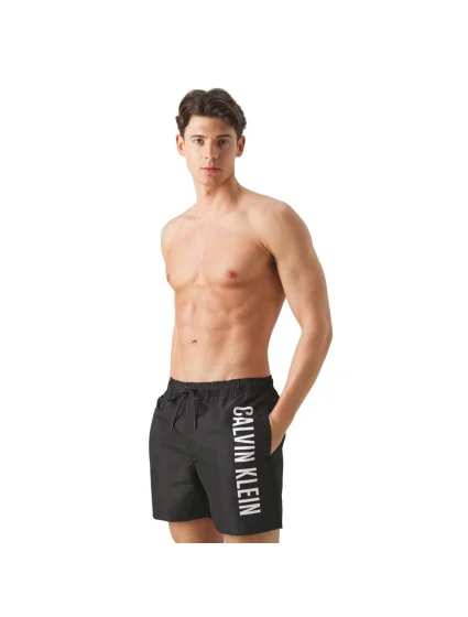 Pánské plavky MEDIUM DRAWSTRING model 19509082 BEH černé - Calvin Klein Pánské plavky MEDIUM DRAWSTRING model 19509082 BEH černé - Calvin Klein