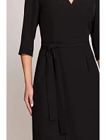 Dámské šaty model 22281461 černé - STYLOVE Dámské šaty model 22281461 černé - STYLOVE