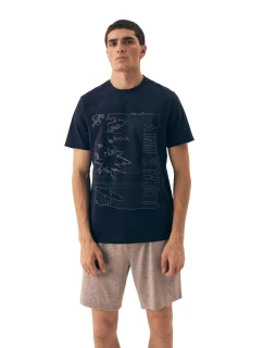 Pánske pyžamo 42598 Surf blue - HENDERSON