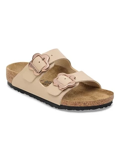 Birkenstock ARIZONA FLOWER BUCKLE KIDS 1030439 SANDCASTLE žabky (štandardná šírka)