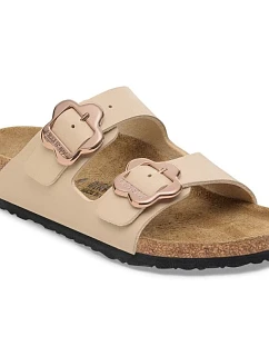 Birkenstock ARIZONA FLOWER BUCKLE KIDS 1030439 SANDCASTLE žabky (štandardná šírka)