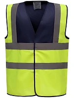 Bezpečnostná vesta Yoko HVW 100 Hi-Vis 79.W100 tmavomodrá/výrazne žltá Bezpečnostná vesta Yoko HVW 100 Hi-Vis 79.W100 tmavomodrá/výrazne žltá