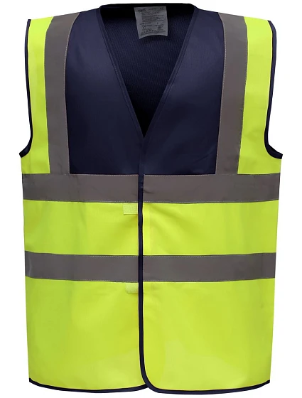 Bezpečnostná vesta Yoko HVW 100 Hi-Vis 79.W100 tmavomodrá/výrazne žltá Bezpečnostná vesta Yoko HVW 100 Hi-Vis 79.W100 tmavomodrá/výrazne žltá