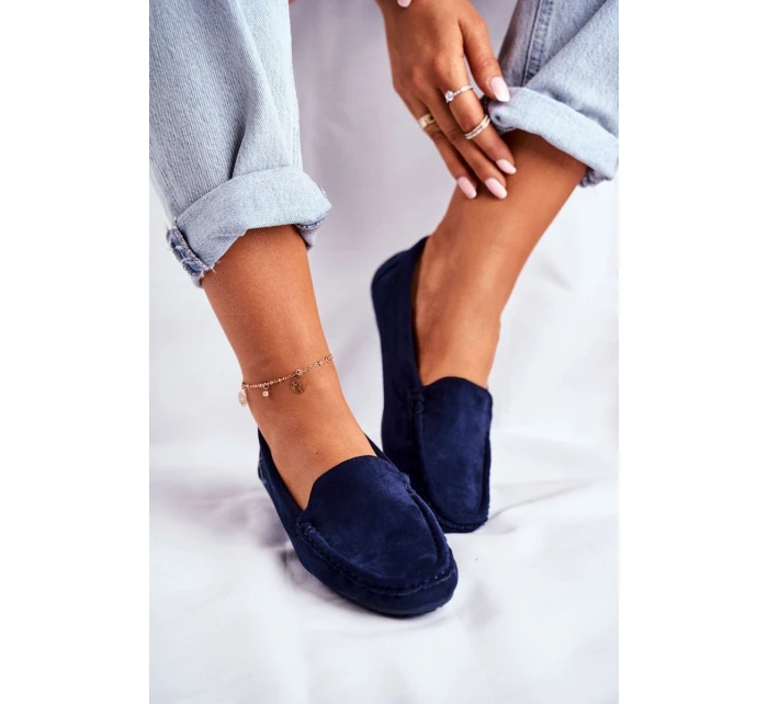 Dámské Semišové Mokasíny Tmavě modré model 21527886 - EVENTO