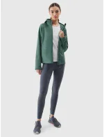 Dámska vetruodolná bunda softshell s membránou 5000 4F - zelená Dámska vetruodolná bunda softshell s membránou 5000 4F - zelená