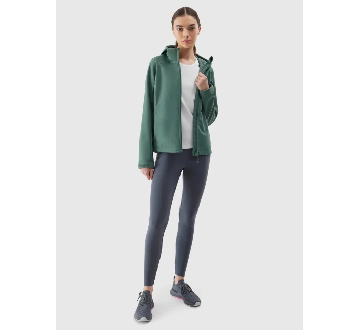 Dámska vetruodolná bunda softshell s membránou 5000 4F - zelená Dámska vetruodolná bunda softshell s membránou 5000 4F - zelená