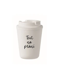 TEXT ŽELANIA - biely termohrnček 300 ml