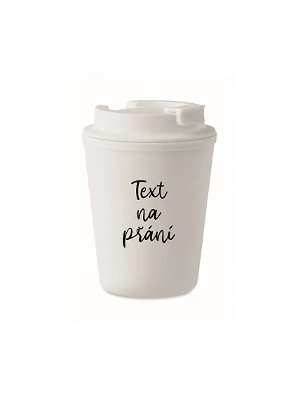 TEXT ŽELANIA - biely termohrnček 300 ml