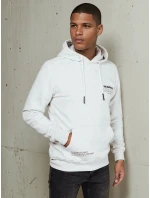 Pánská mikina s kapucí světle šedá Dstreet model 21976036 - FashionStreet