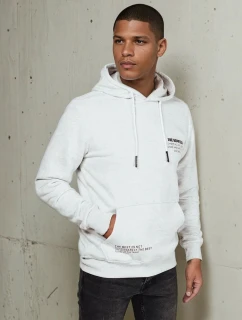 Pánská mikina s kapucí světle šedá Dstreet model 21976036 - FashionStreet