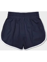 Tmavě modré dámské šortky s kontrastní lemovkou model 18369465 - J.STYLE Tmavě modré dámské šortky s kontrastní lemovkou model 18369465 - J.STYLE