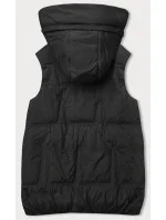 Černá péřová dámská vesta model 18851549 - S'WEST Černá péřová dámská vesta model 18851549 - S'WEST