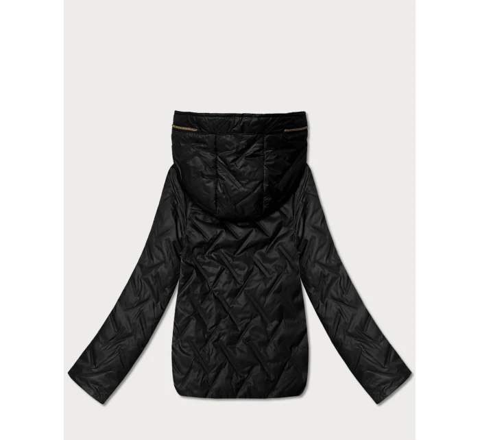 pikowana kurtka damska Goodlookin czarna model 22004206 - S'WEST