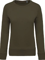 Kariban K 481 Dámska mikina s raglánovými rukávmi z biobavlny 20.K481 mossy green