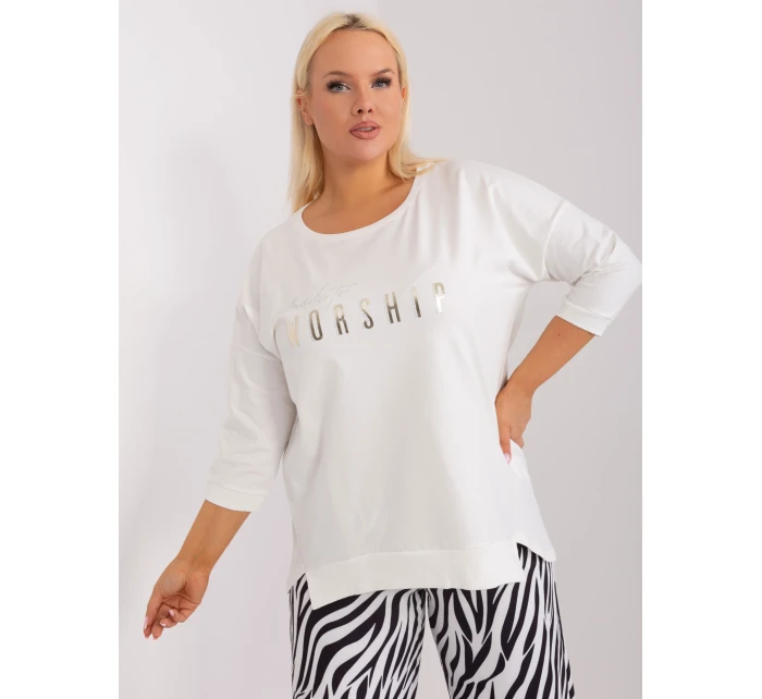 Bluzka RV BZ model 19465518 ecru - FPrice Bluzka RV BZ model 19465518 ecru - FPrice