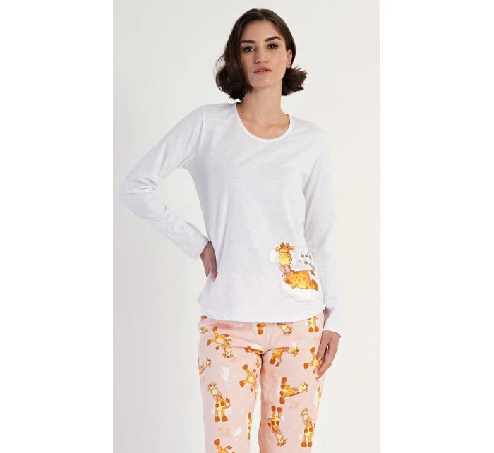 Dámske dlhé pyžamo Žirafa