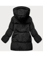 Čierna dámska zimná bunda (ad6076)