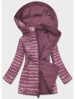Obojstranná fialová dámska bunda (6808-259)