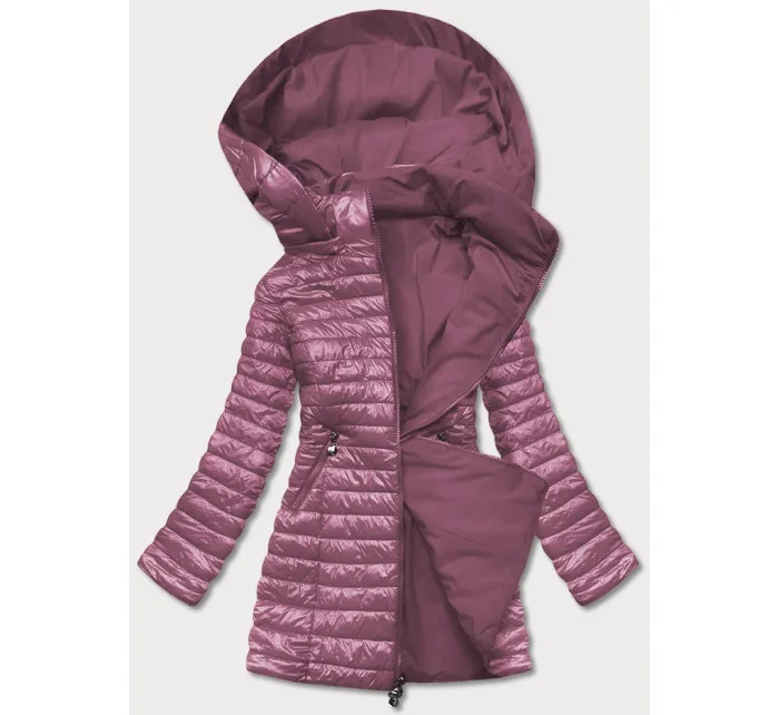 Obojstranná fialová dámska bunda (6808-259)