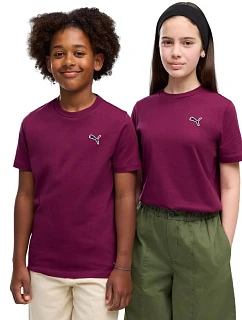 Detské tričko Puma Cls Badge Cat Tee, fialové, 694700, veľkosť 41