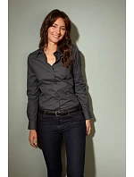 JN 641 Popelínová business halenka s dlouhým rukávem model 22487436 white - Daiber JN 641 Popelínová business halenka s dlouhým rukávem model 22487436 white - Daiber