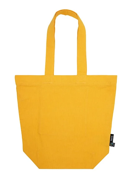 Neutral O 90053 Taška z bio bavlny z férového obchodu so zipsom 77.0053 okay orange