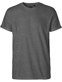 Neutral O 60012 Pánske bio tričko s vyhrnutými rukávmi 77.6012 dark heather