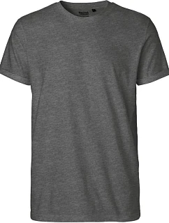 Neutral O 60012 Pánske bio tričko s vyhrnutými rukávmi 77.6012 dark heather
