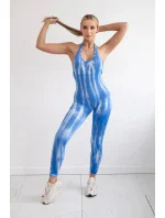 Fitness oblek s push-up chrpově modrý Fitness oblek s push-up chrpově modrý