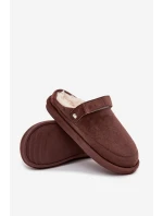 Kapcie Damskie Z Paskiem Ocieplane Futerkiem Czekoladowe Rilena Kapcie Damskie Z Paskiem Ocieplane Futerkiem Czekoladowe Rilena