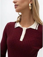 Sweter IR SW model 22544390 bordowy - FPrice Sweter IR SW model 22544390 bordowy - FPrice