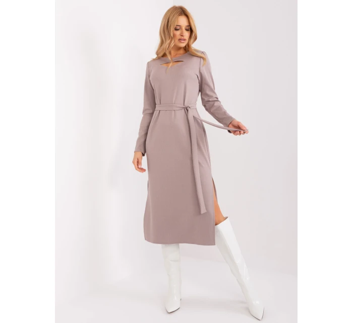 LK SK 509447 šaty.75P tmavo lila