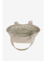 Dámska nákupná taška so sponou Nobo - svetlo béžová