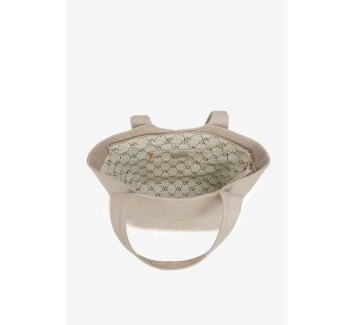 Dámska nákupná taška so sponou Nobo - svetlo béžová